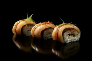 photo of eel sushi with no background