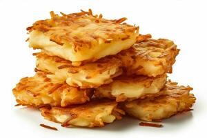 photo of hash browns with no background