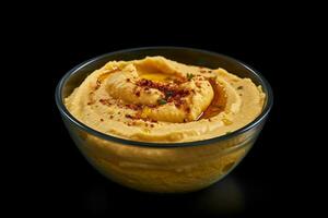 photo of hummus with no background