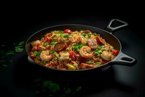 photo of jambalaya with no background