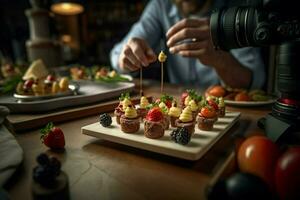 photorealistic professional food commercial photogr photo