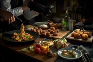 photorealistic professional food commercial photographer photo