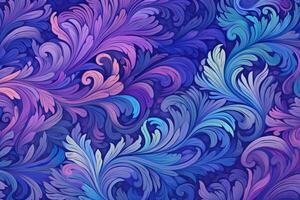 púrpura y azul fondo de pantalla con un swirly diseño foto