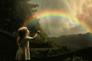 arco iris imagen hd foto