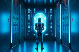 robot electronic access authentication system tec photo