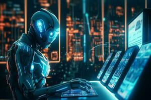 robot electronic access authentication system tec photo