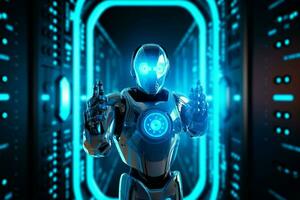 robot electronic access authentication system tec photo