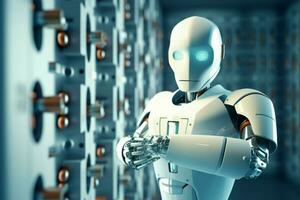 robot electronic access authentication system tec photo