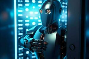 robot electronic access authentication system tec photo