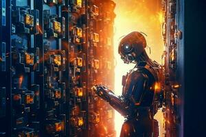 robot electronic access authentication system tec photo