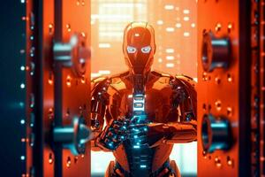 robot electronic access authentication system tec photo