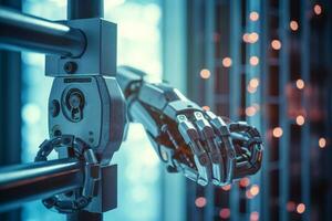 robot electronic access authentication system tec photo