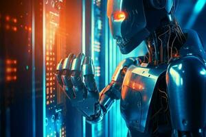 robot electronic access authentication system tec photo