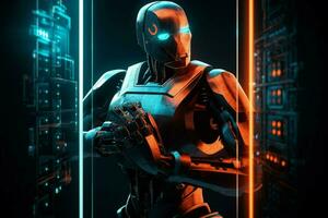 robot electronic access authentication system tec photo