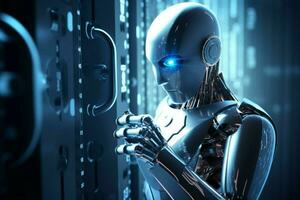 robot electronic access authentication system tec photo