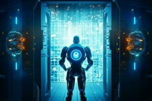 robot electronic access authentication system tec photo