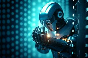 robot electronic access authentication system tec photo
