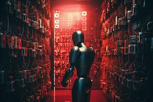 robot electronic access authentication system tec photo