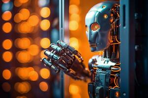 robot electronic access authentication system tec photo