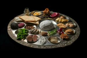 un seder plato foto