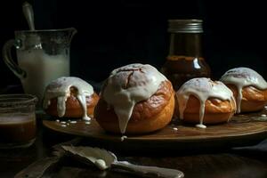 un sufganiyot antecedentes foto