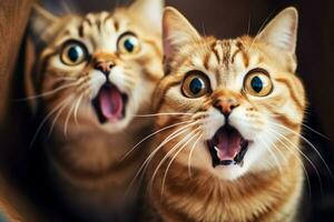 surprised cats image hd photo