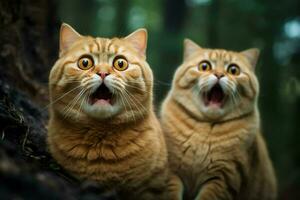 surprised cats image hd photo