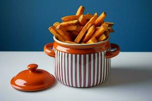 sweet potato fries pot photo
