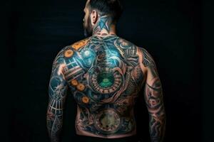 tatuaje artista hombre foto