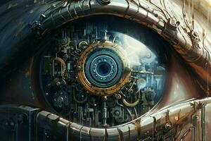 technology eye image hd photo