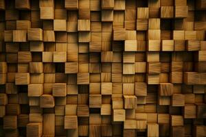 the background has cubic wood texture photo