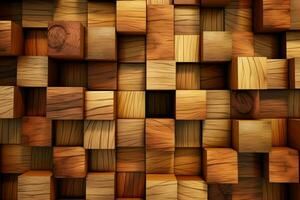 the background has cubic wood texture photo