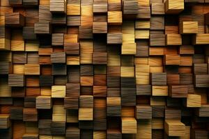 the background has cubic wood texture photo