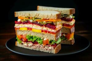 try a tasty and colorful vegan sandwich full of v photo