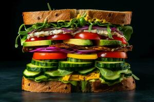 try a tasty and colorful vegan sandwich full of v photo