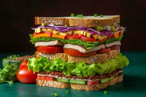 try a tasty and colorful vegan sandwich full of v photo