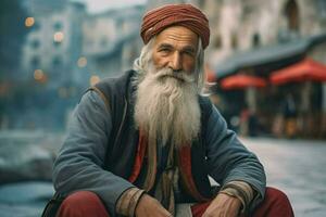 turco antiguo hombre turco ciudad foto