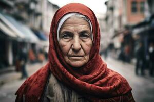 turk woman turkish city photo
