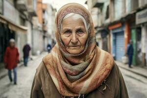 turk woman turkish city photo