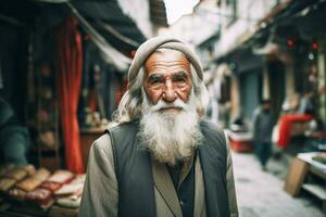 turk old person turkish city photo