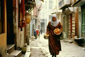 turk woman turkish city photo