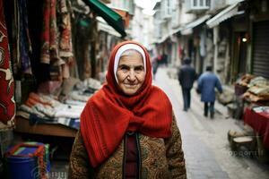 turk woman turkish city photo