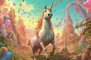 unicorn going party photo