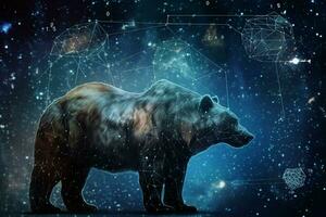 ursa mayor y ursa menor constelaciones foto