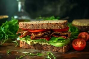 vegan sandwich light and healthy option for a qui photo