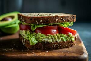 vegan sandwich light and healthy option for a qui photo