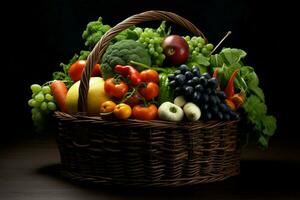 vegetable big basket photo