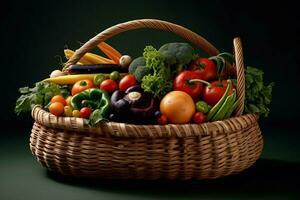 vegetable big basket photo