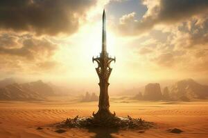 warrior sword gaming fictional world photo