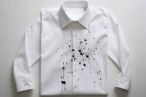 white shirt stain spot photo